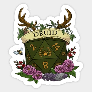 Dice Druid Sticker